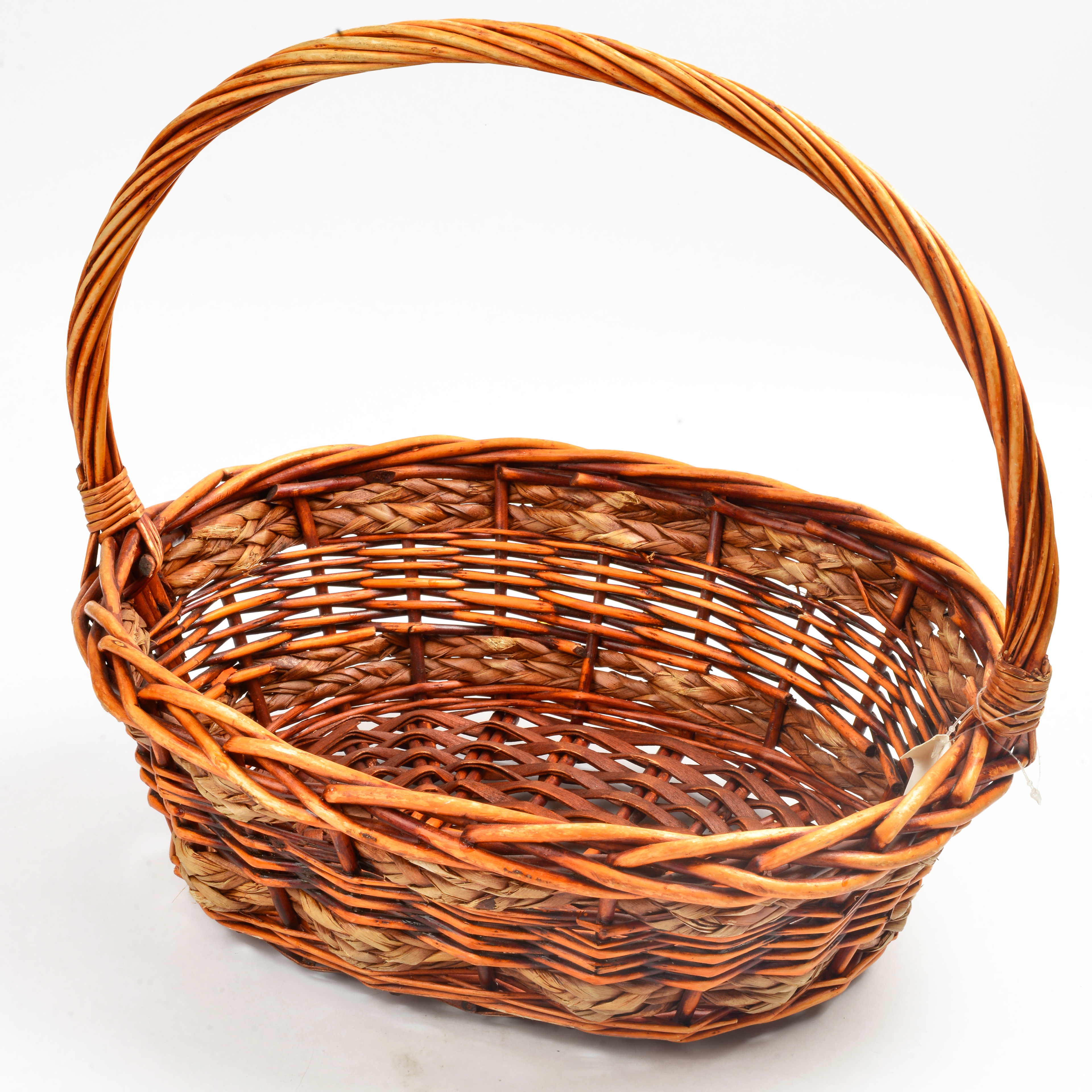 Three-piece set of willow and rattan woven fruit basket, supermarket gift, willow woven basket, gift basket, hand-held basket, three-piece set, storage basket details Picture