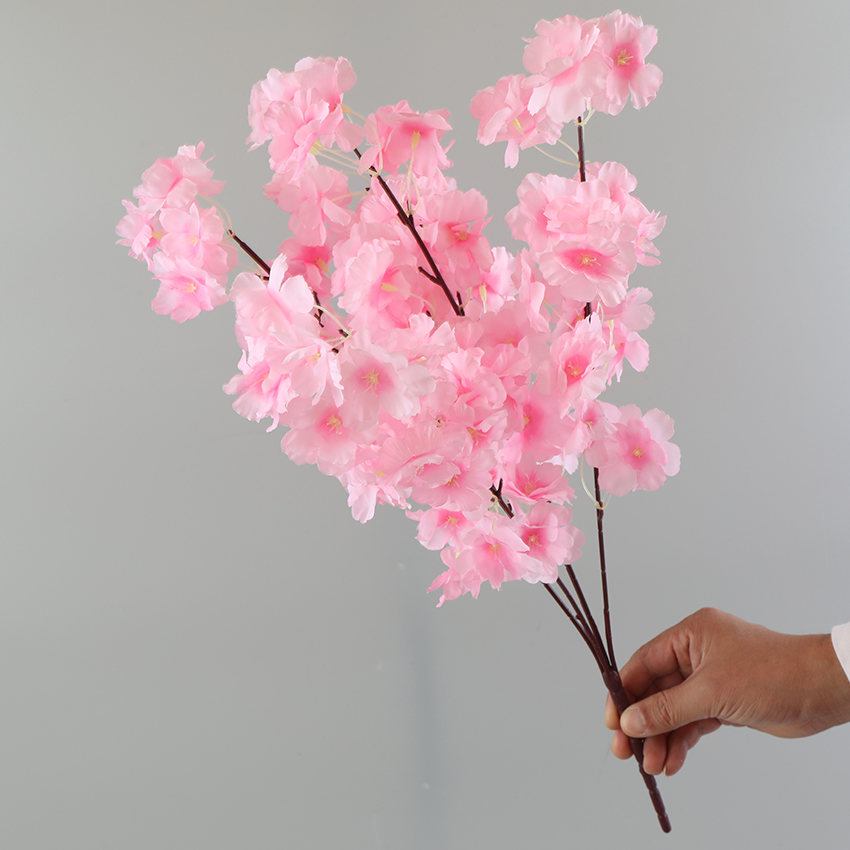 Five cherry blossom artificial flowers for home decoration details Picture