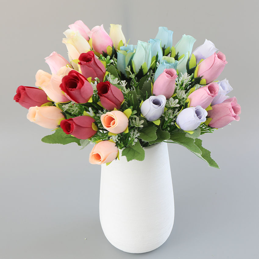 The 2023 new 5-head 10-flower rose is used for wedding supplies decoration details Picture