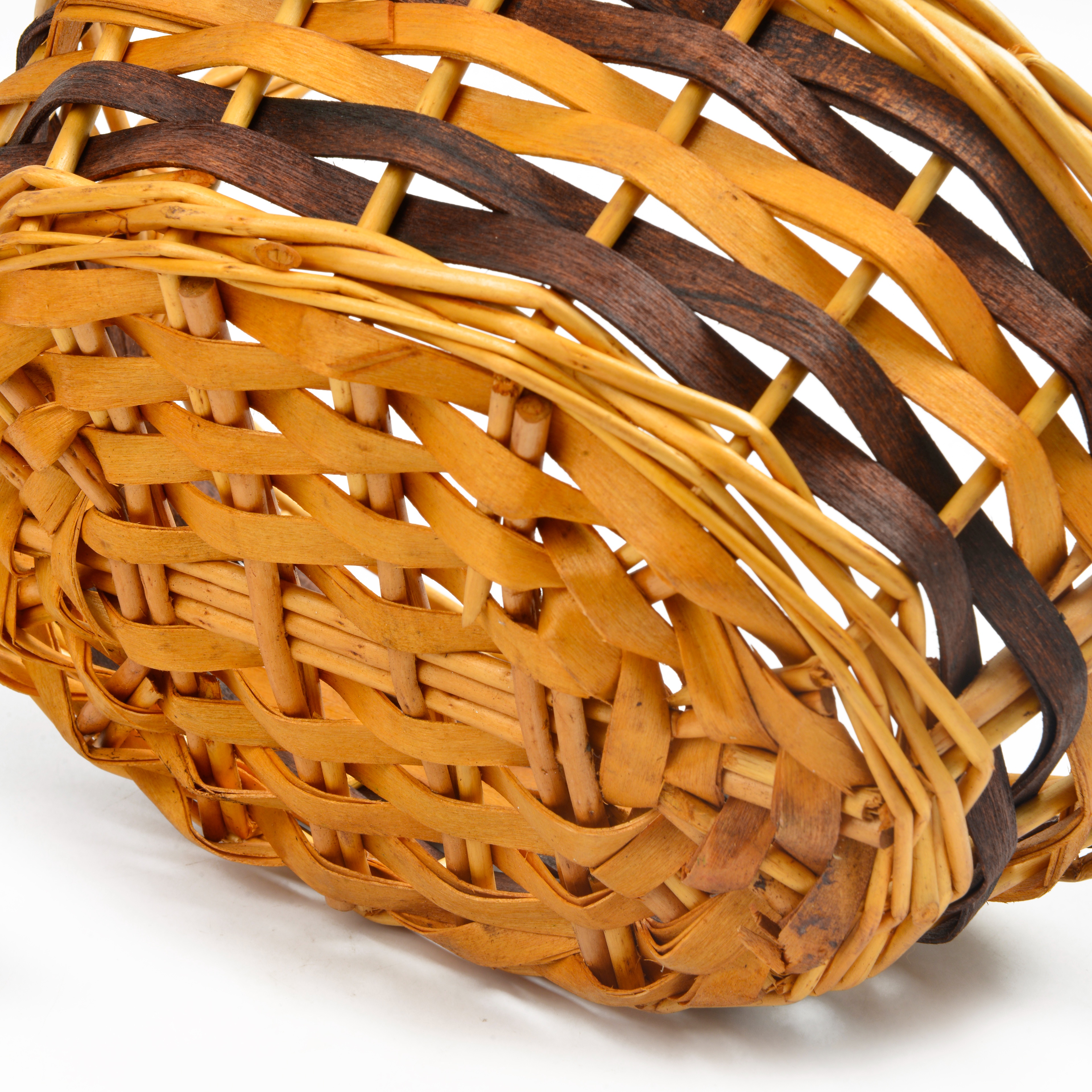Wholesale wicker gift fruit baskets, supermarket gifts, wicker baskets, gift baskets, three-piece sets, hand-held storage baskets Item Picture