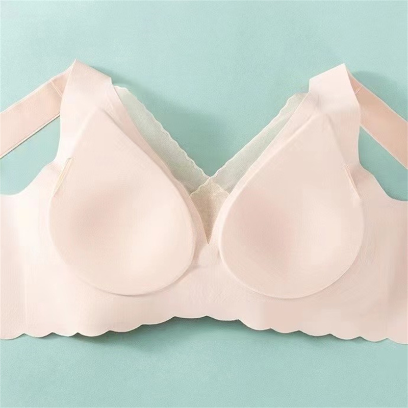 无钢圈文胸实物图