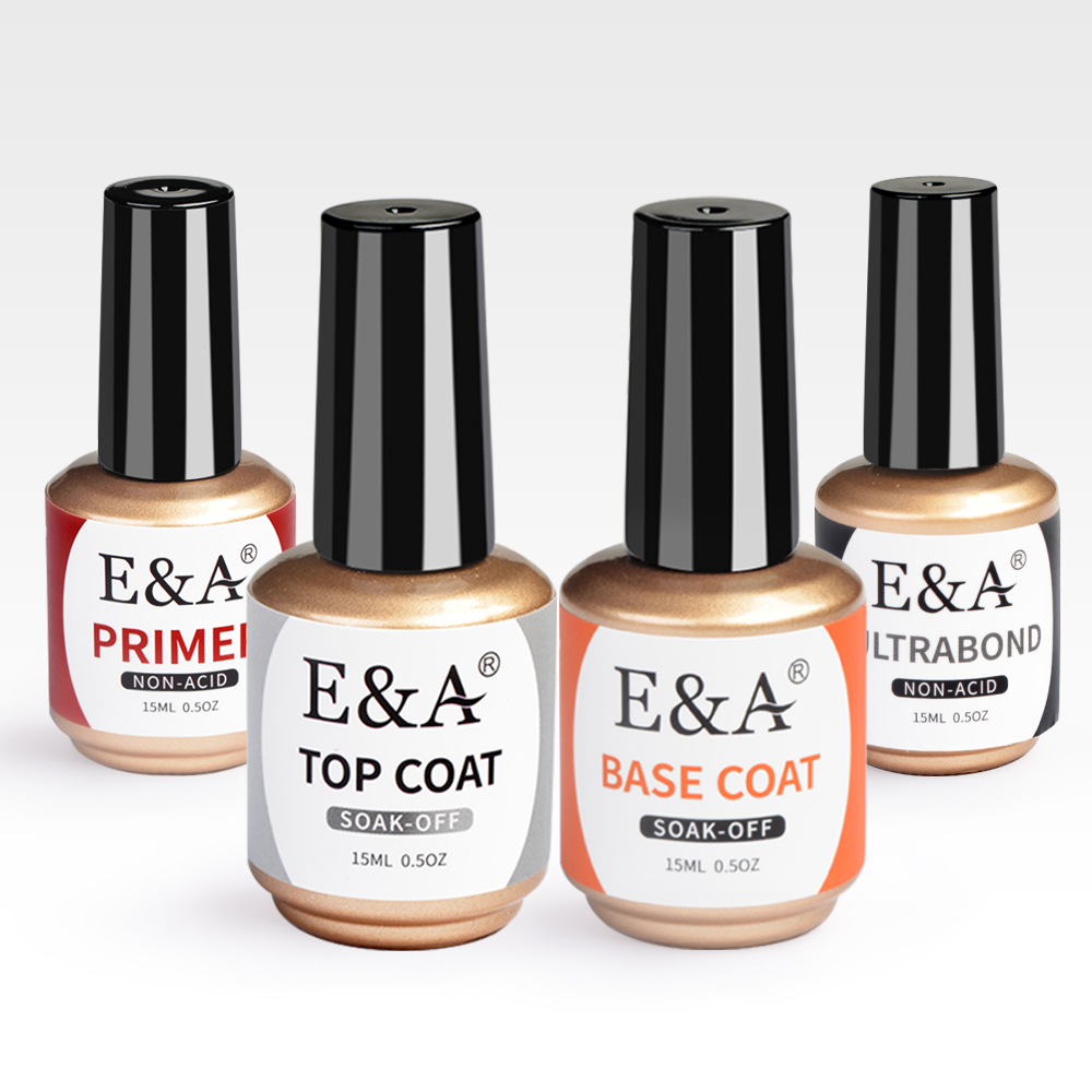 15ml E&A brand sealing layer base adhesive acid-free desiccant non-baking base adhesive base adhesive set, 4 bottles, green and environmentally friendly, exclusively for foreign trade details Picture