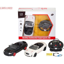 LX0511822，  1：14授权塑胶遥控宾利GT Supersport ISR(敞篷版）+方向盘1:14 AUTHO