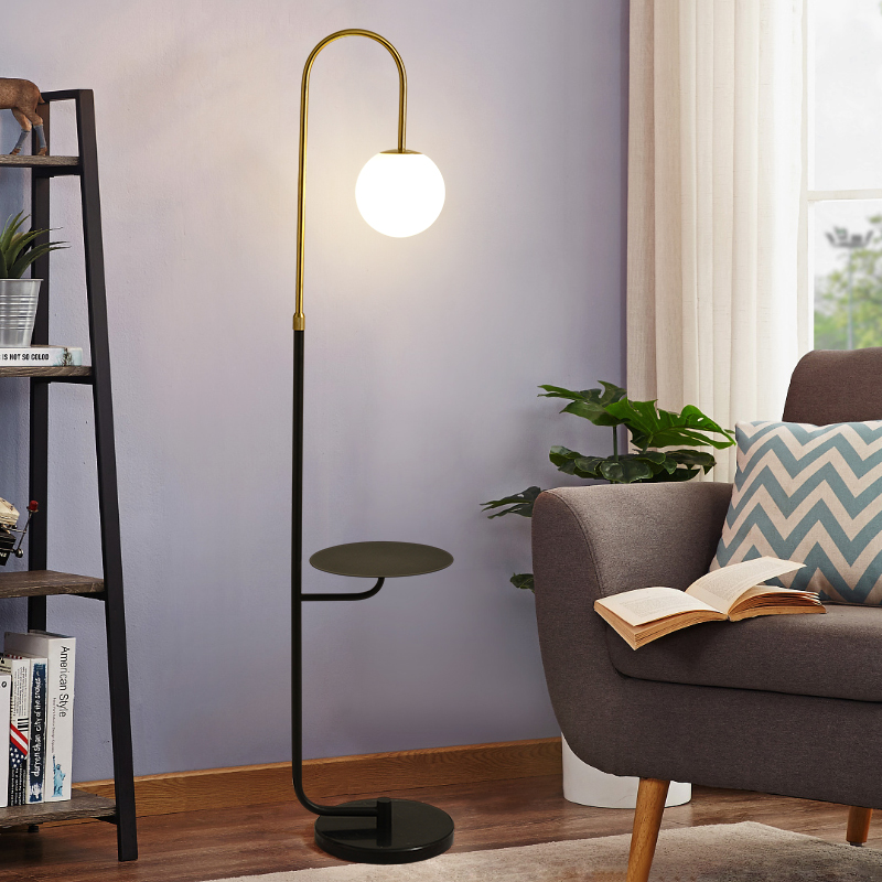 Glass hanging fish floor lamp Item Picture