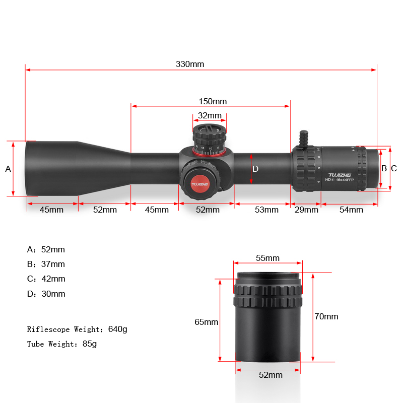 تركيب عدسات مضادة للصدمات عالية الوضوح من طراز HD4-16X44FP الأمامية من طراز HDC-44FP Application Scenario