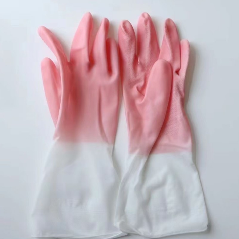 【手掌加厚】家务洗碗手套女男防水耐用夏季厨房洗衣服清洁手套详情图5