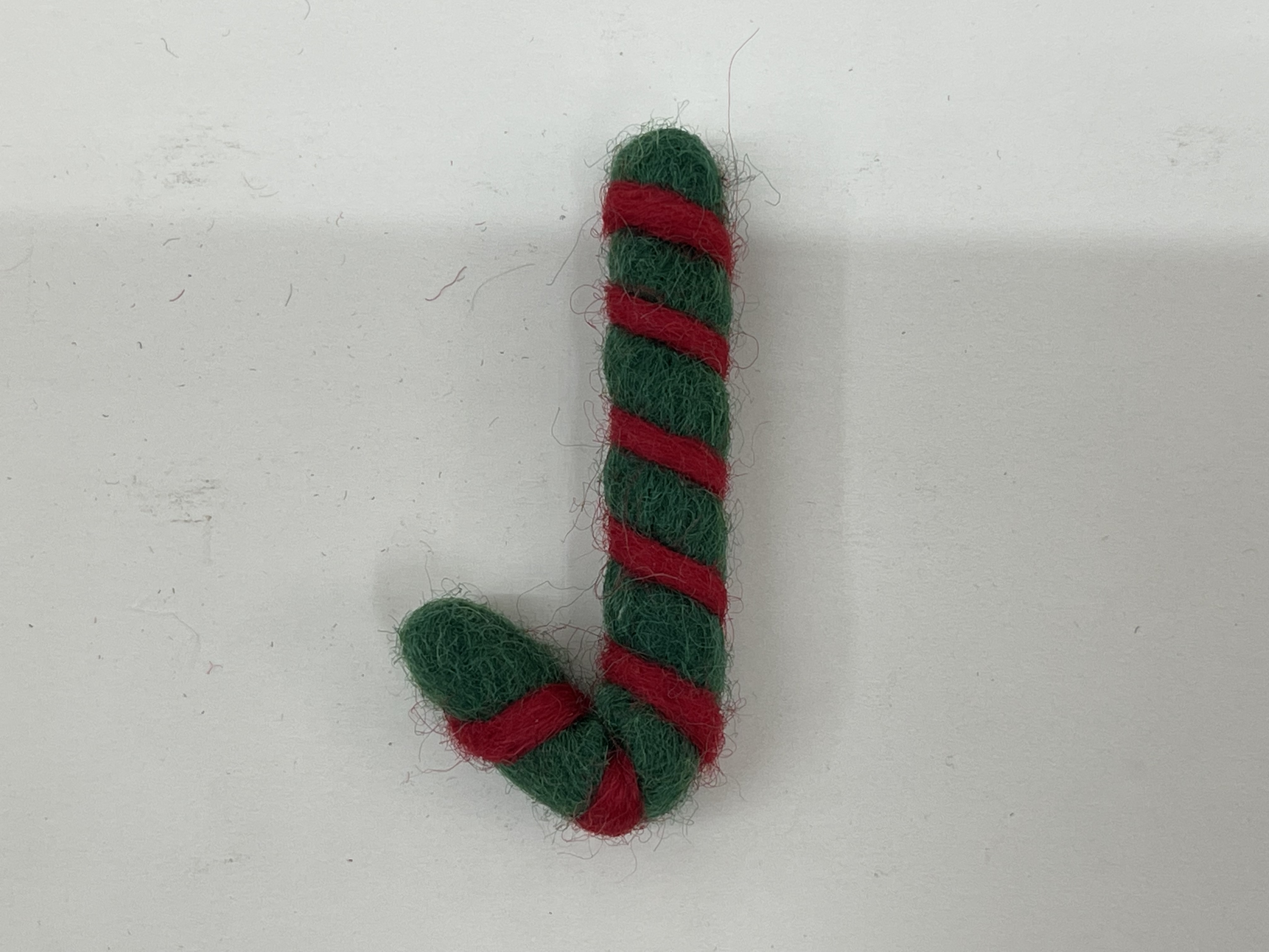 纯羊毛纯手工羊毛圣诞红绿礼物棒可爱 卡通 立体