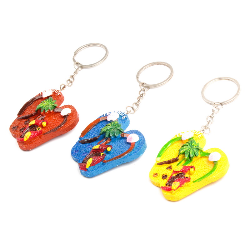 树脂钥匙扣/海洋风钥匙扣/钥匙扣挂件白底实物图