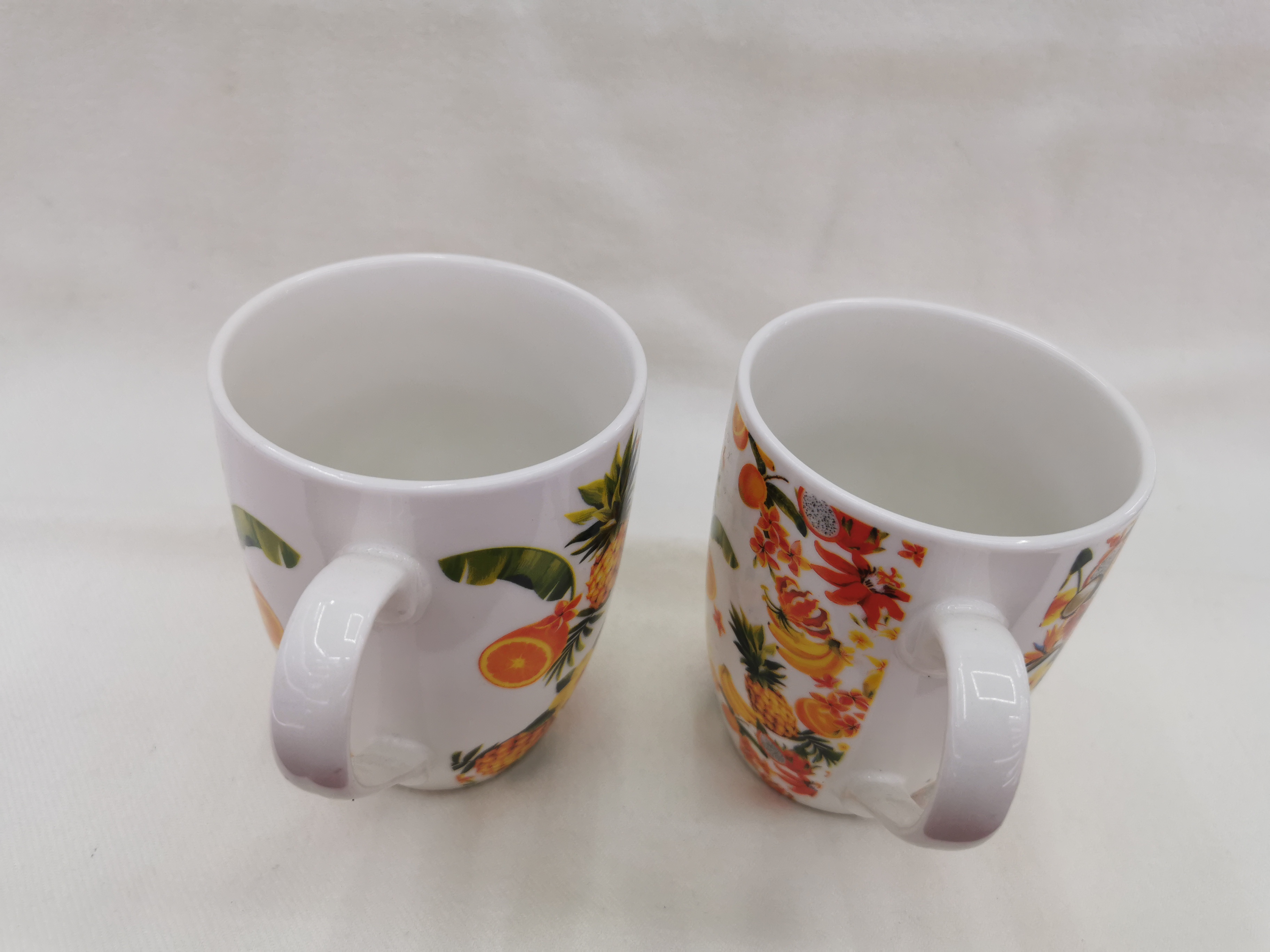 Tropical Rainforest Wind Water Cup Pineapple Fruit Mug Bright Ceramic Cup RUIHUA Item Picture