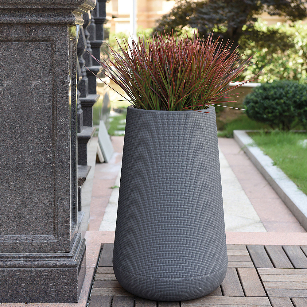 义乌吉尔花盆园艺北欧国潮环保塑料懒人可拆卸塑料花盆PP园艺用品塑料花盆密胺植绒厂家直销小花盆99769975