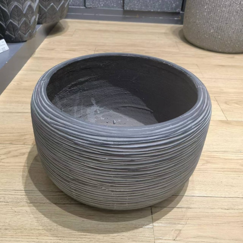 花瓶/水泥花盆/园林白底实物图