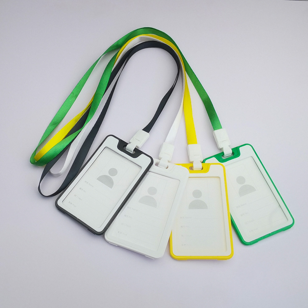 The card holder for the ID card features a double-sided transparent design Application Scenario