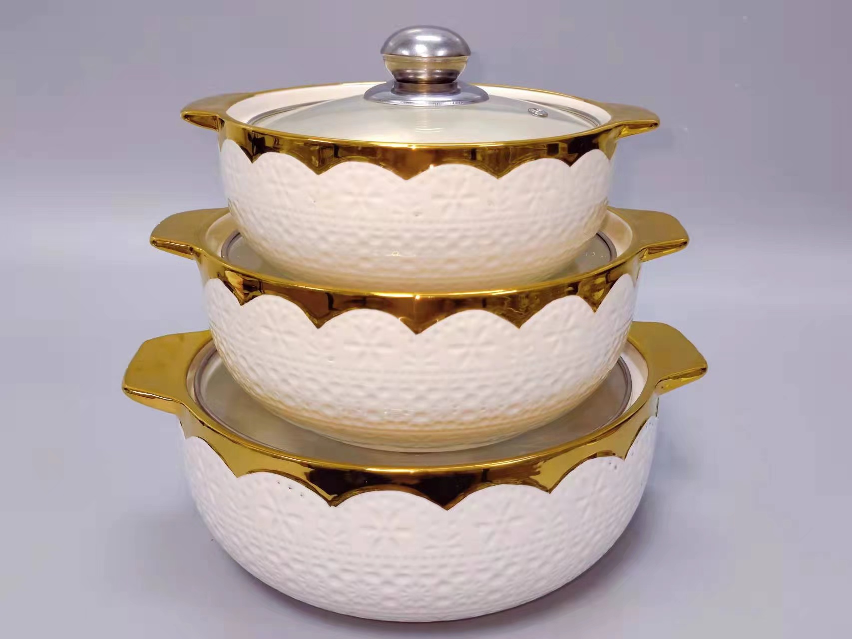 陶瓷电镀汤锅  陶瓷盖碗