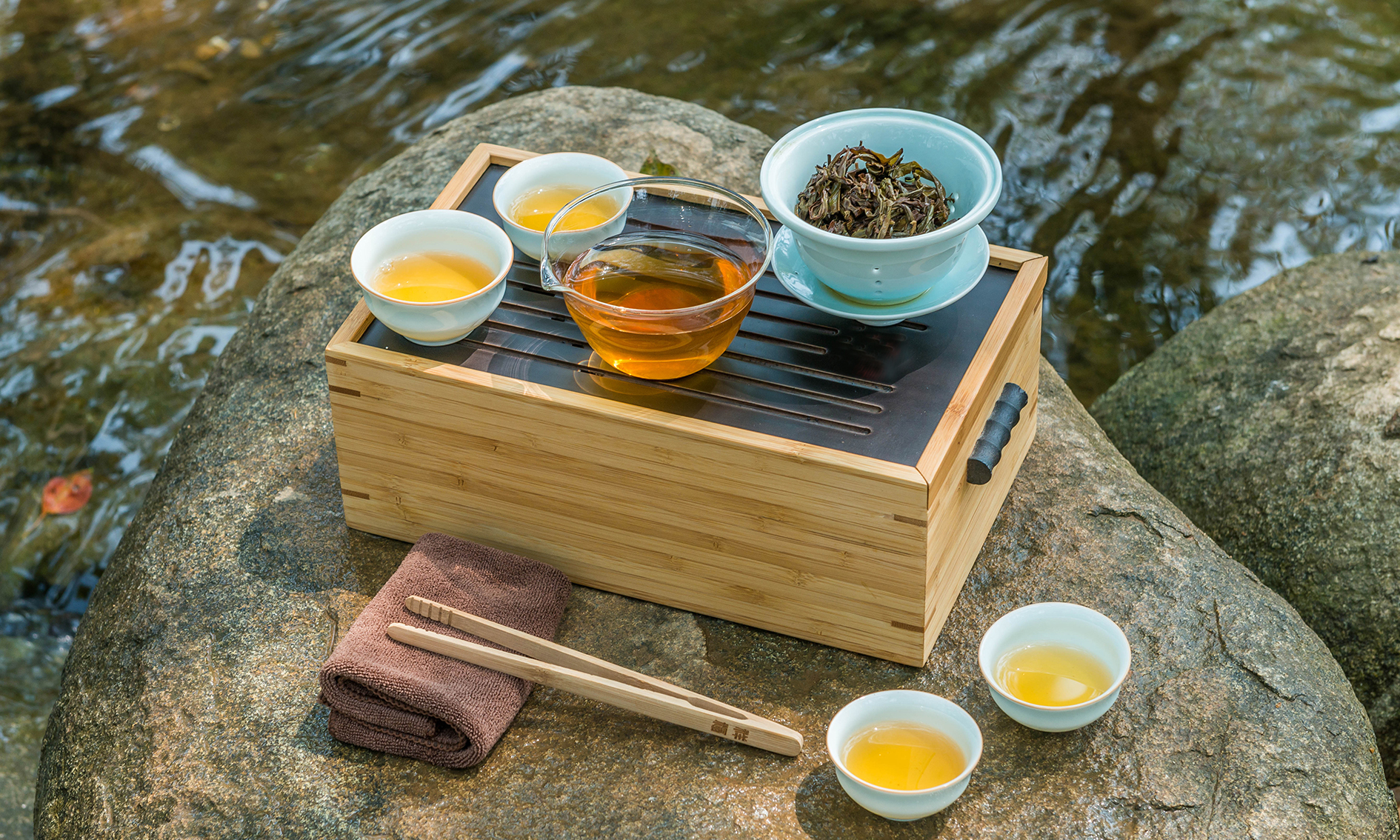至为家居严选茶盘合悦九头装系列楠竹茶器茶道配件家具套装家居楠竹