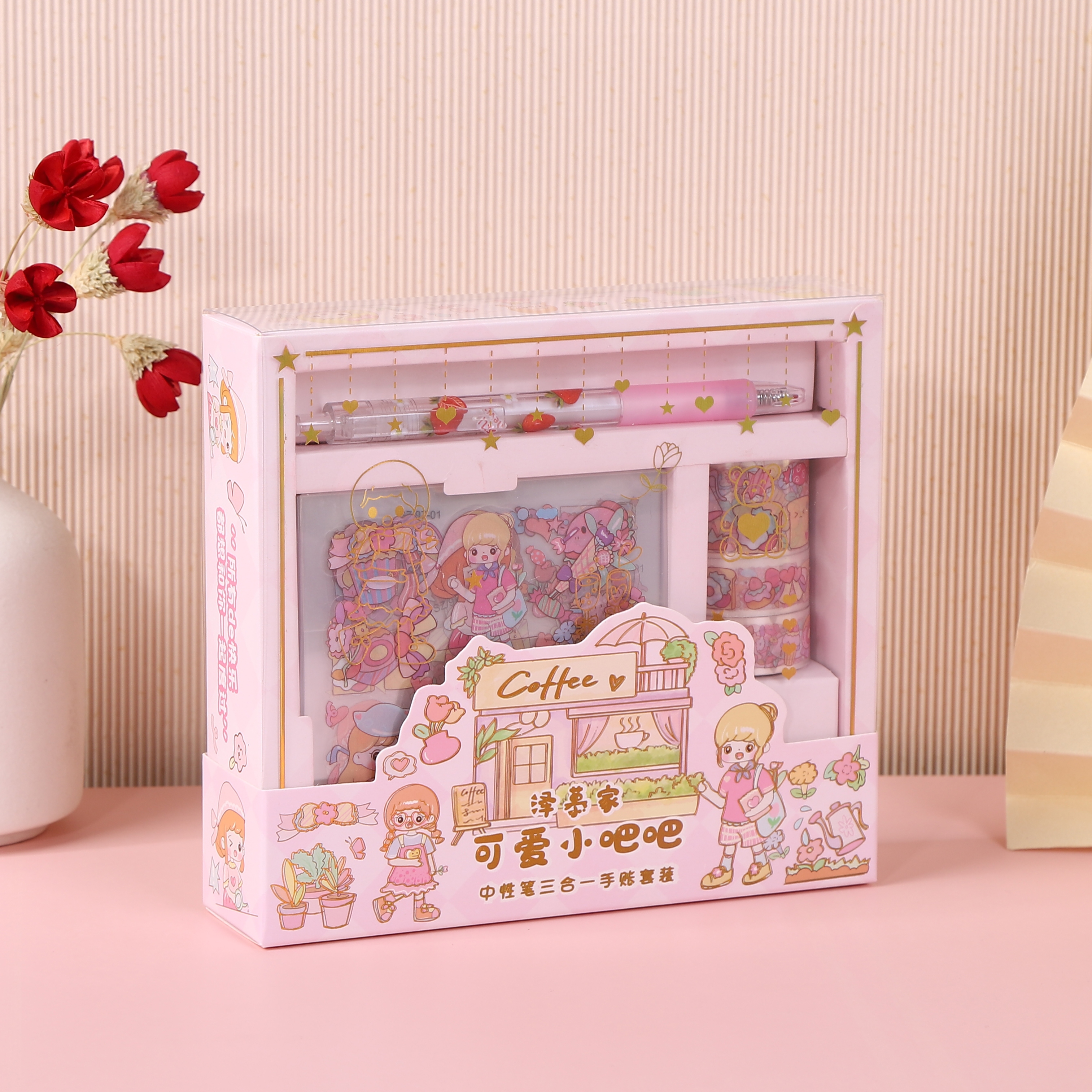 手帐贴纸/咕卡素材/贴纸白底实物图