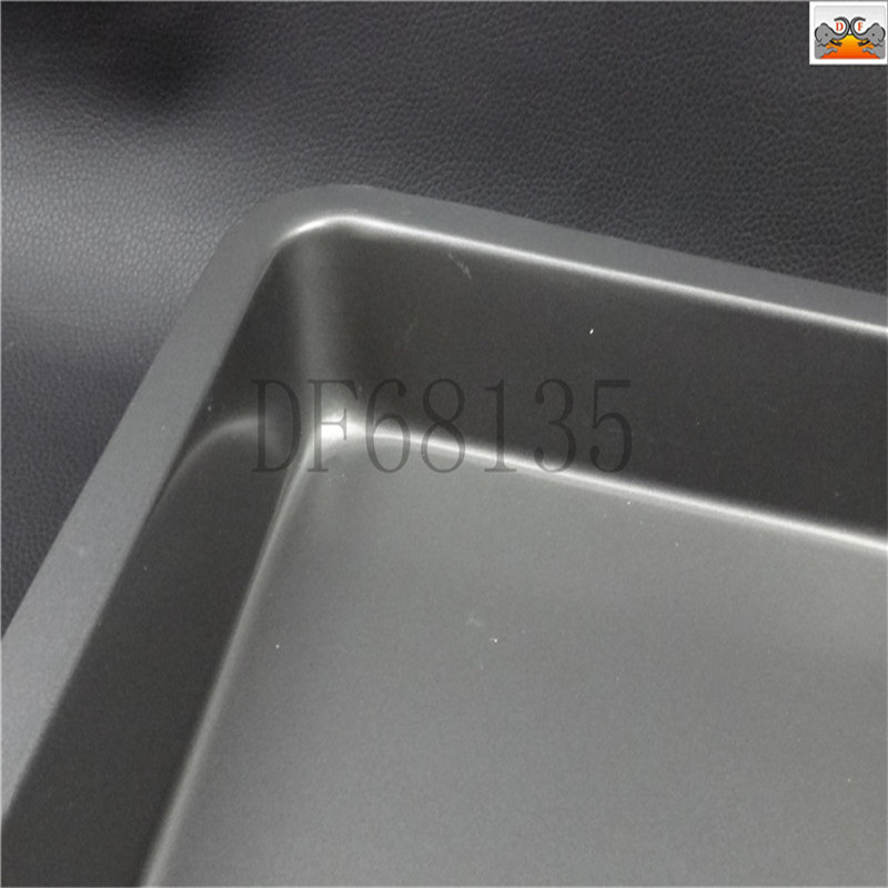 北京烤盘/不锈钢长方形托盘/平底方盘/家用厨房餐菜盘/商用加厚蒸饭/DF Trading House白底实物图