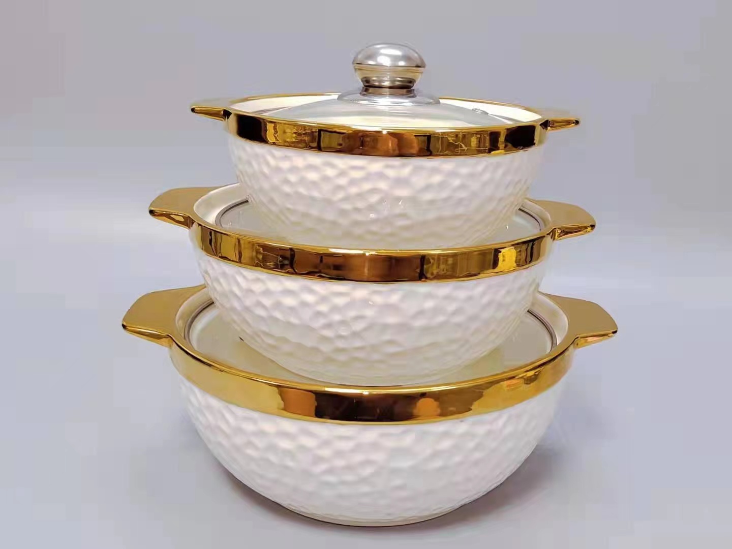 陶瓷汤锅/陶瓷盖碗/陶瓷沙拉碗产品图