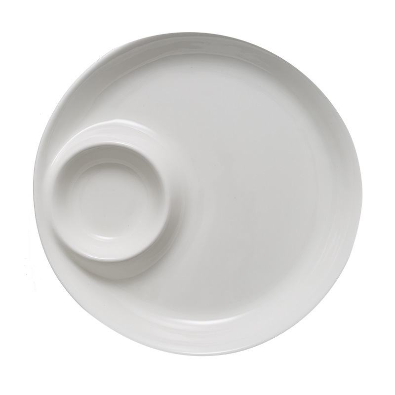 Ceramic plates, European-style mother-and-child plates, direct supply from ceramic manufacturers, dumpling plates, magnesia porcelain, hotel tableware wholesale Item Picture