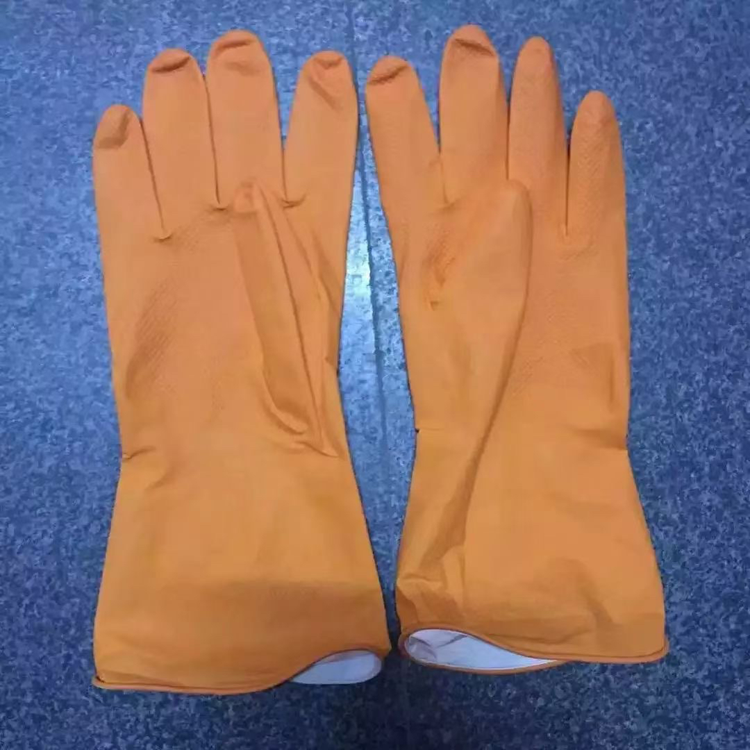 薄款洗衣手套 洗碗洗衣服清洁家务乳橡胶防滑防水清洁手套详情4