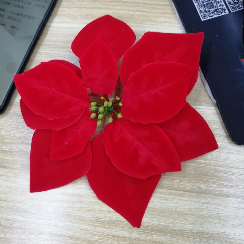 Christmas flower, white fruit, forked fruit artificial plant 00 details Picture