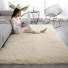 Cross-border simple solid-color wool carpet with fleece floor mat, ins silk and wool carpet, sofa blanket, long blanket fully laid beside the bedroom bed, bay window mat wholesale Specification image