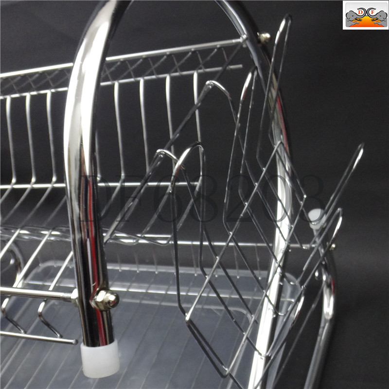 DF68203 steel pipe tray rack, storage rack, multi-layer household draining rack, dish rack, kitchen floor-standing cabinet, bowl rack, storage magic tool, miscellaneous rack, DF TRADING HOUSE Application Scenario