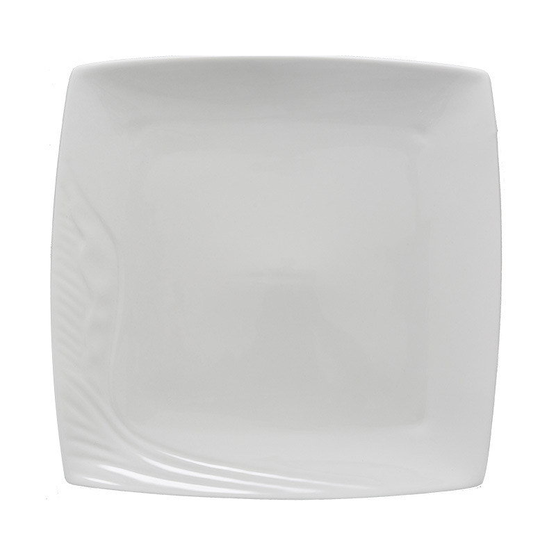 Ceramic tableware: Western main course plates, cold dish plates, creative light dessert plates, magnesium-reinforced porcelain square plates Item Picture