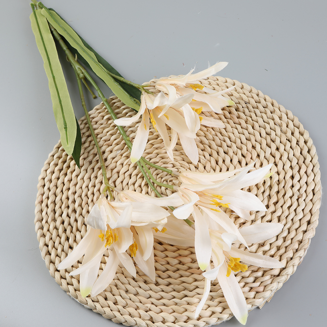 High-quality silk flower wedding lily, deep orange silk flower Application Scenario