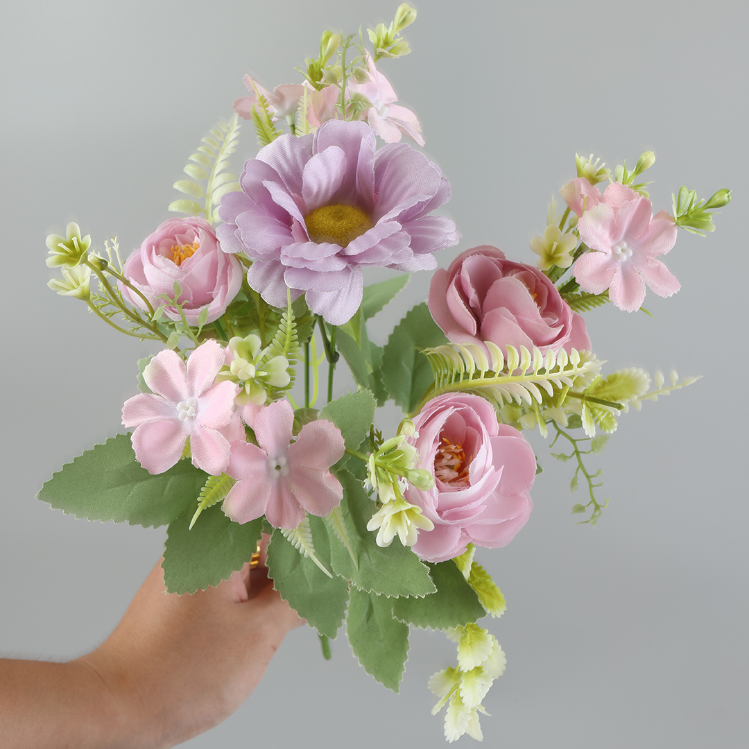 7-head rose chrysanthemum wedding decoration items details Picture