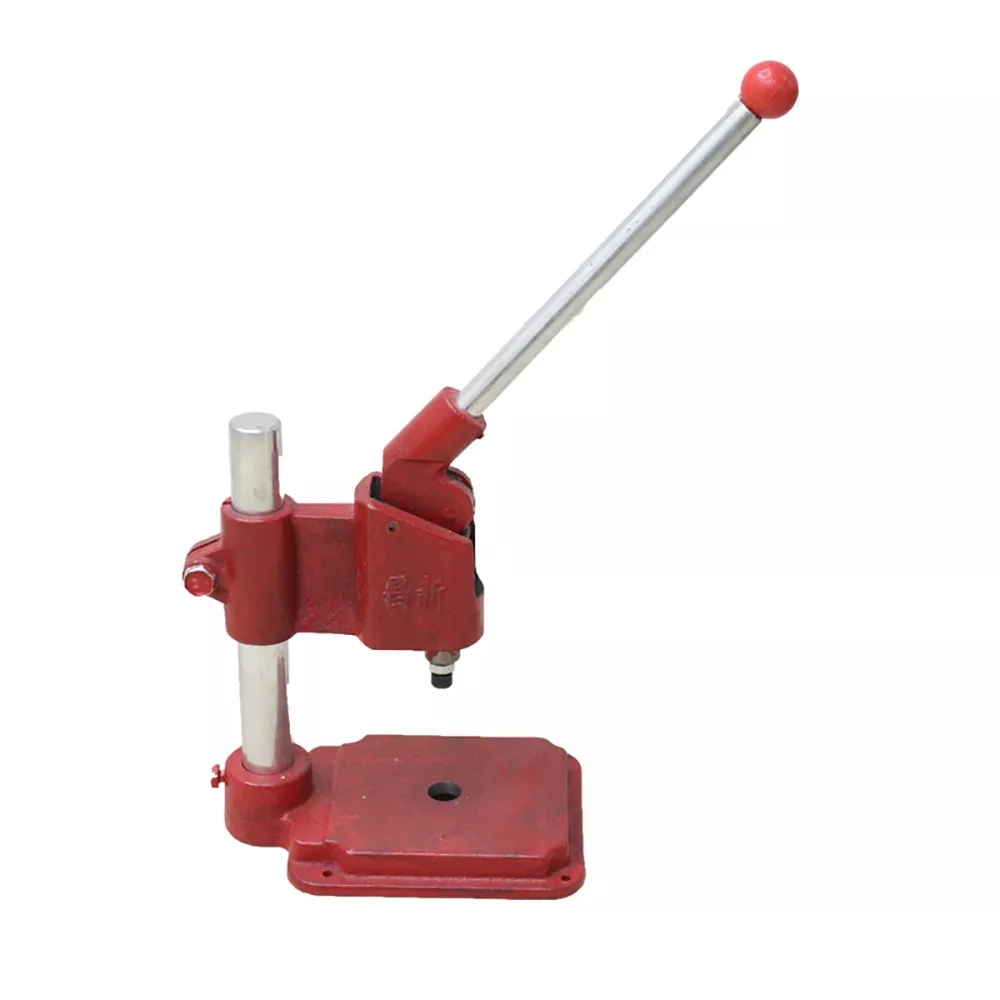 红色好质量包扣机高级铸铁手压机器模具包布扣机器铝壳胚打扣机手动纽扣机四合扣铆钉包扣模具安装工具手压机器机打扣机手动纽扣机