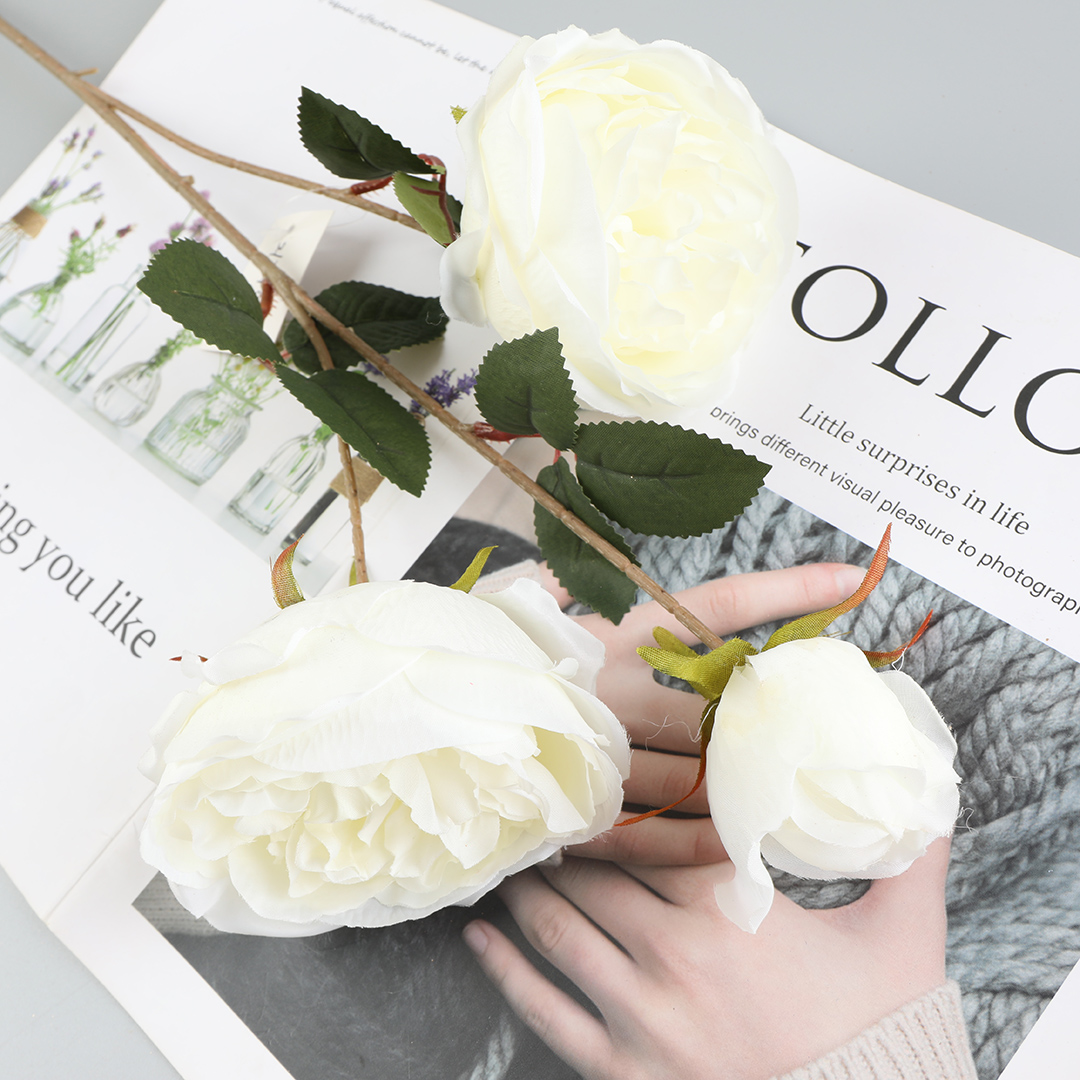 Peony simulation bouquets offer a realistic touch of fresh flowers for wedding decoration Specification image