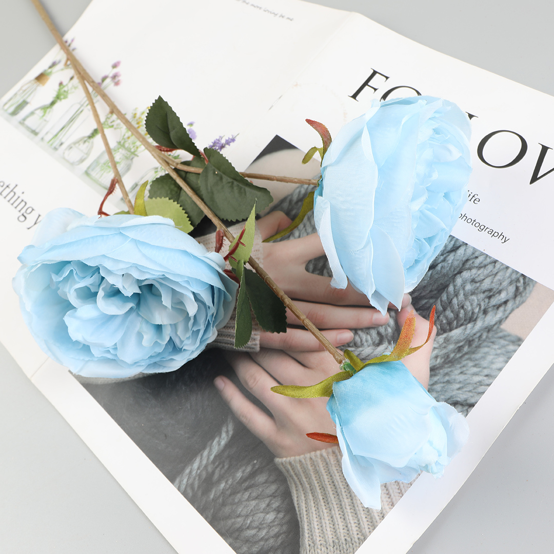 Peony simulation bouquets offer a realistic touch of fresh flowers for wedding decoration Item Picture