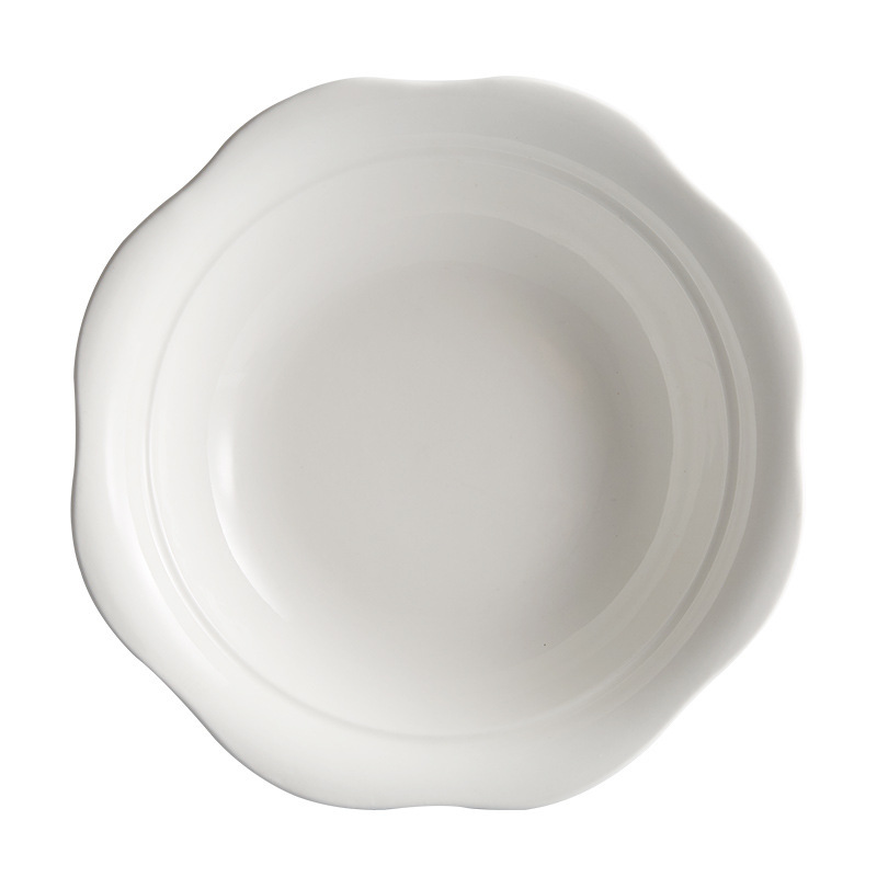 Hekou soup bowls, ceramic bowls, large bowls, Chinese tableware, logo salad bowls, hotel direct supply wholesale Item Picture