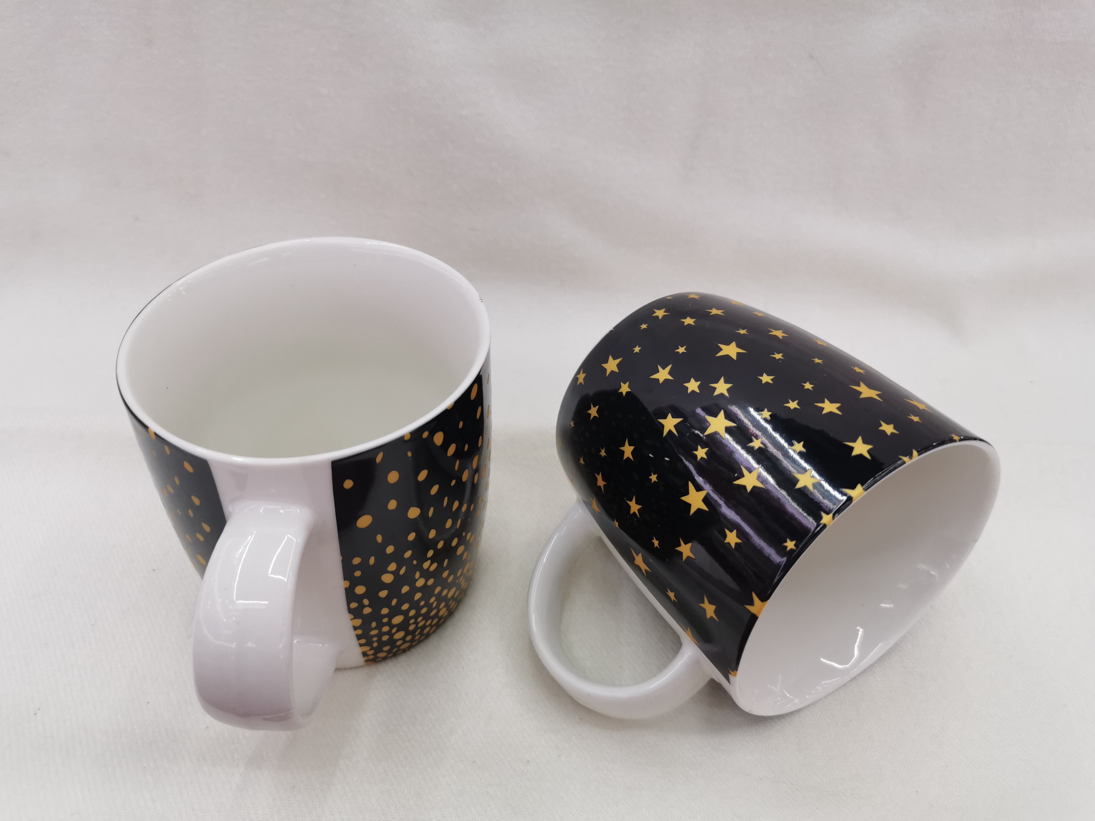 Coffee water cup, European and American style mug, starry sky cup, KAFE ceramic cup, RUIHUA Item Picture