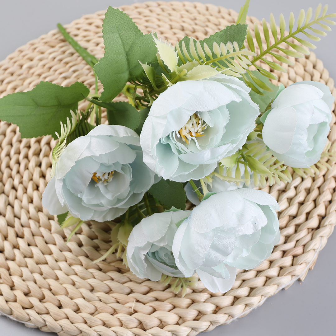 Silk flowers, peony stems, peony roses, wedding decorative flowers Item Picture