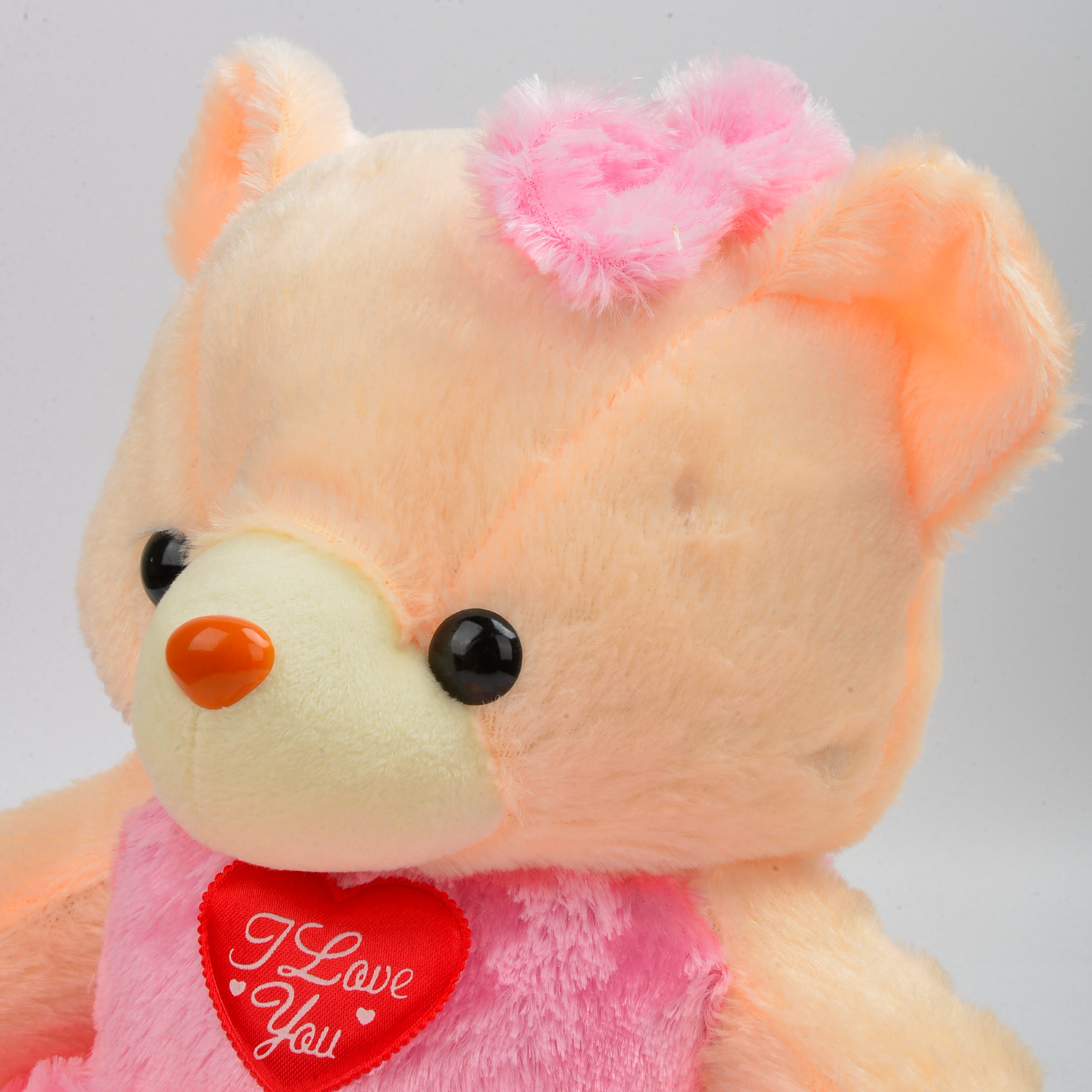 Creative glowing plush toy bear, seven-color glowing cute pink heart-shaped teddy bear doll manufacturer wholesale festival gifts Specification image
