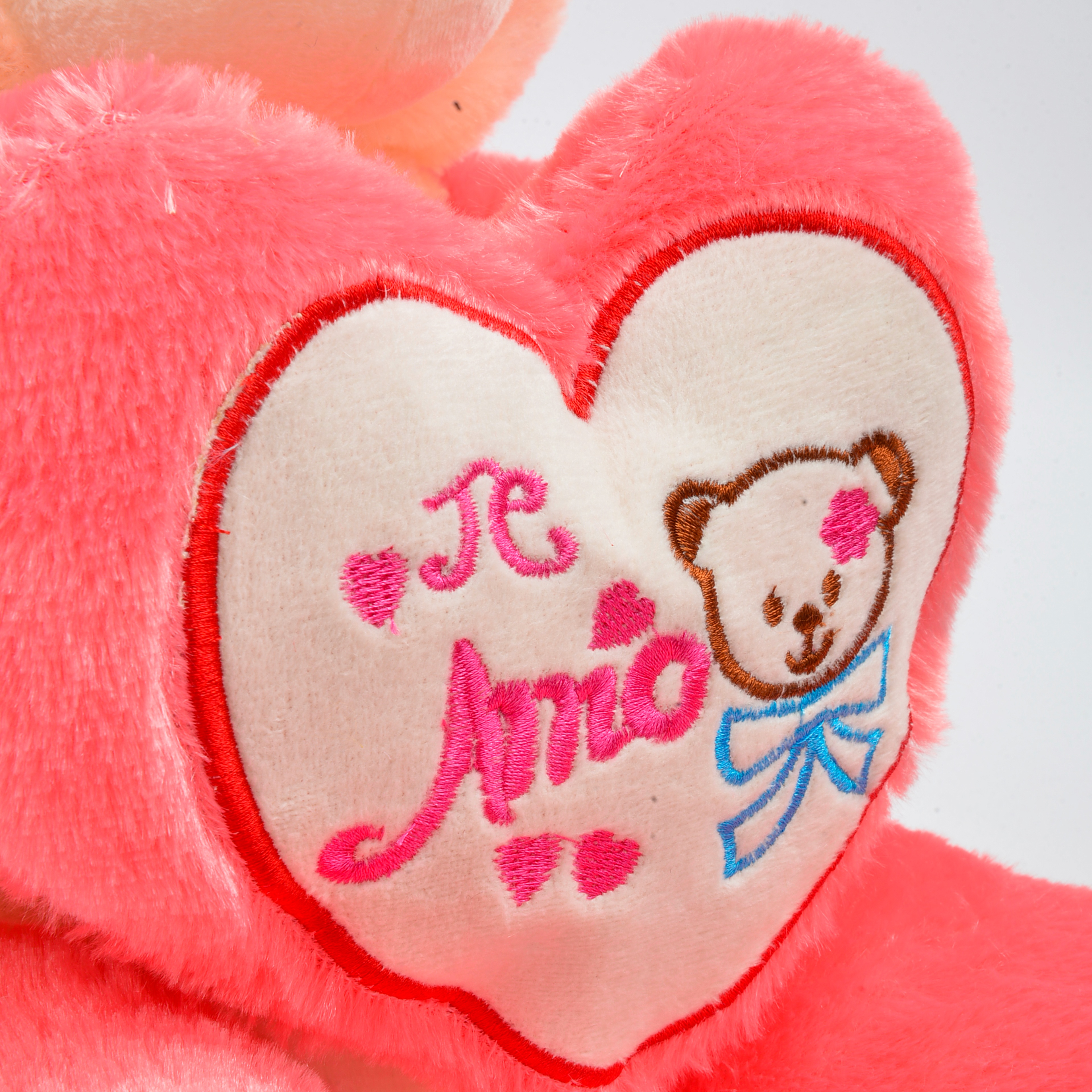 Creative luminous plush toy bear, seven-color luminous bear, heart-shaped teddy bear doll manufacturer wholesale festival gifts Item Picture