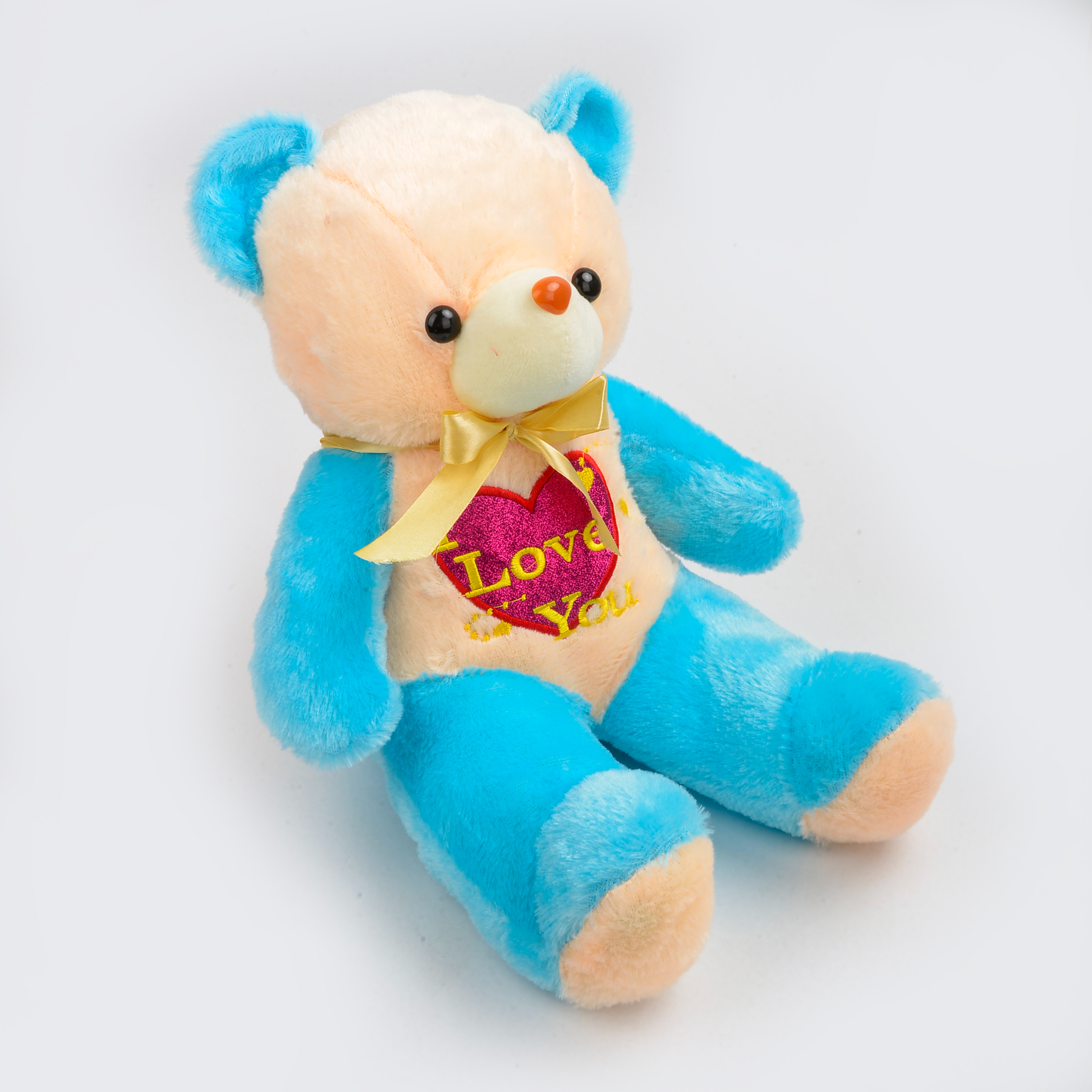 Creativo brillante peluche juguete osito colorido brillante azul muñeca de amor peluche boneco Item Picture