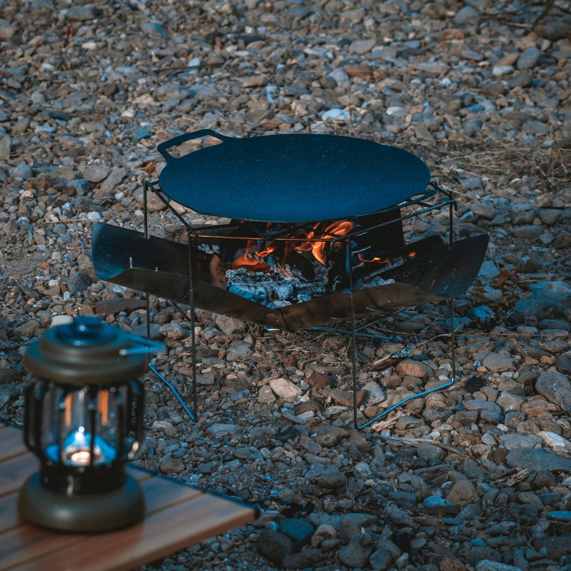 Outdoor ultra-light, foldable and easy-to-store barbecue grill, portable wood-burning stove, charcoal grilling stove Specification image