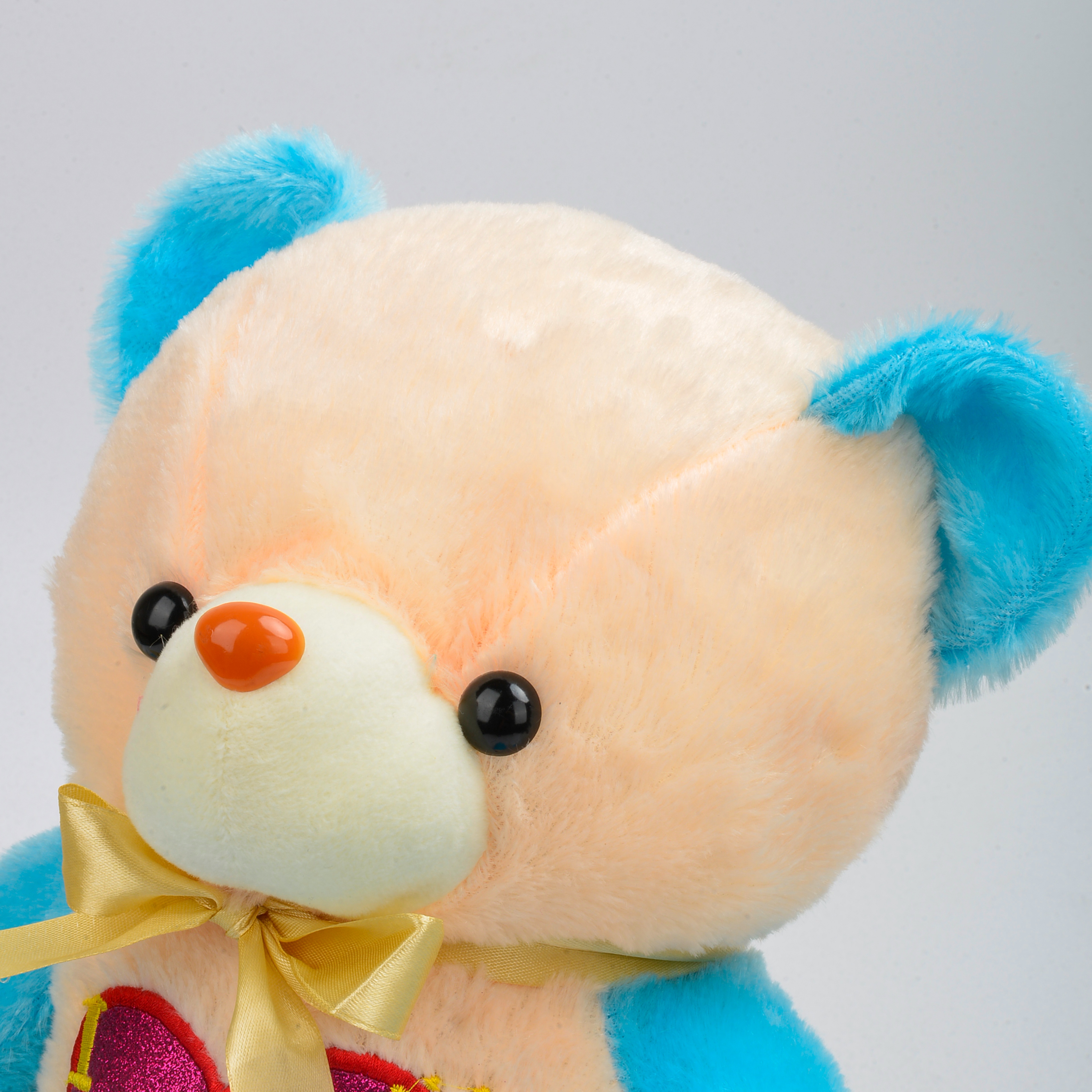 Creativo brillante peluche juguete osito colorido brillante azul muñeca de amor peluche boneco Specification image