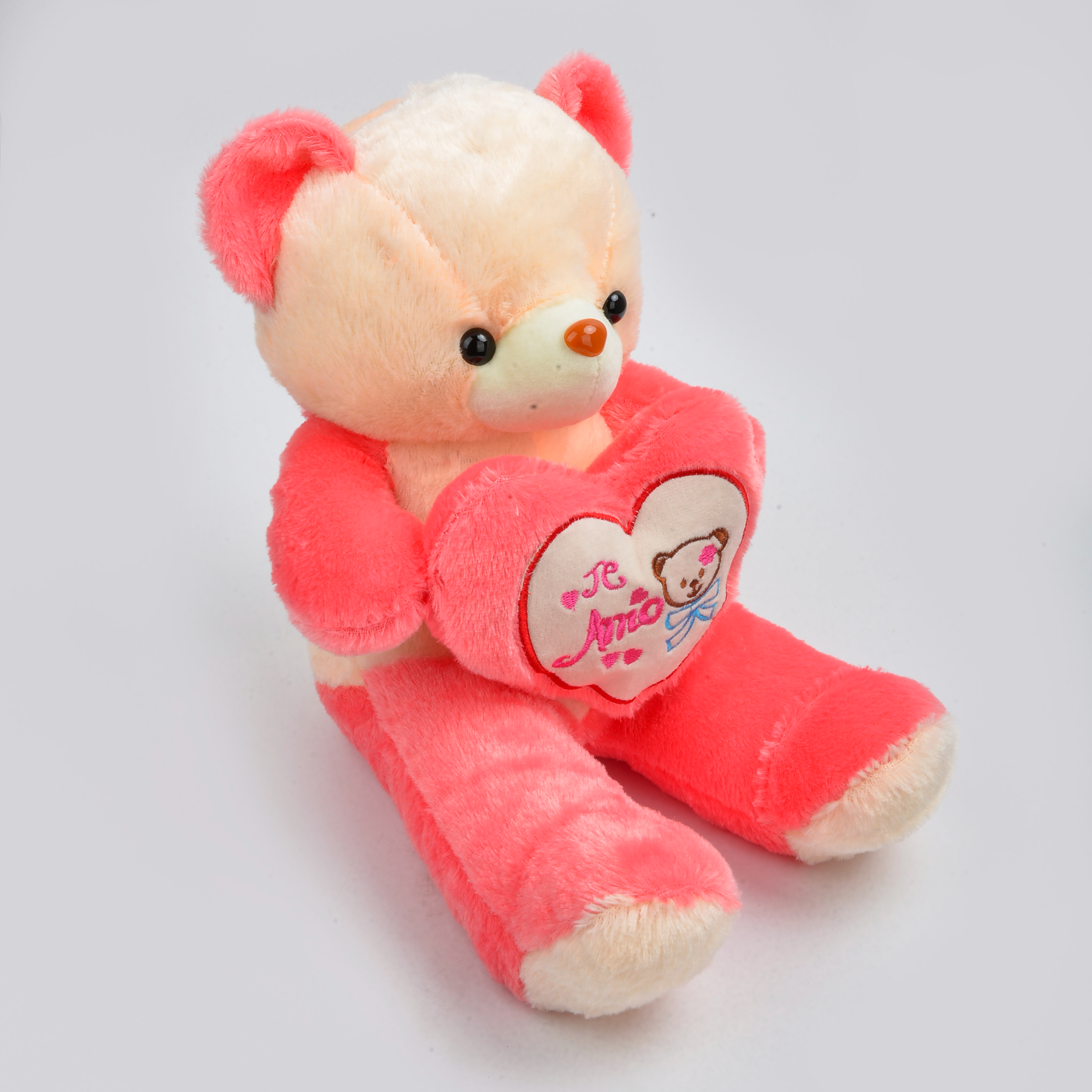 Creative luminous plush toy bear, seven-color luminous bear, heart-shaped teddy bear doll manufacturer wholesale festival gifts Specification image