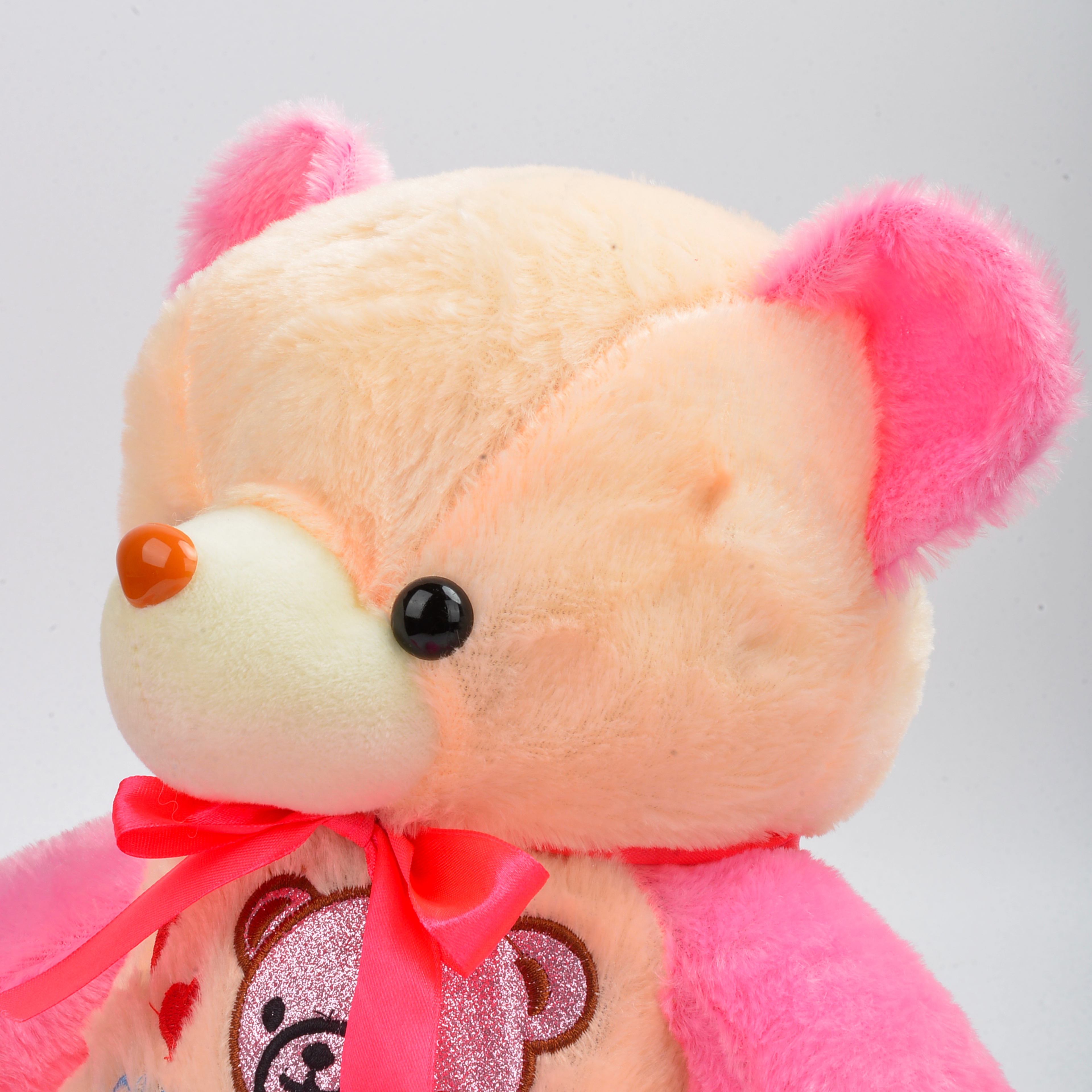 Creativo brillante peluche juguete osito colorido brillante rosa peluche peluche fabricante al por mayor regalos de vacaciones Specification image