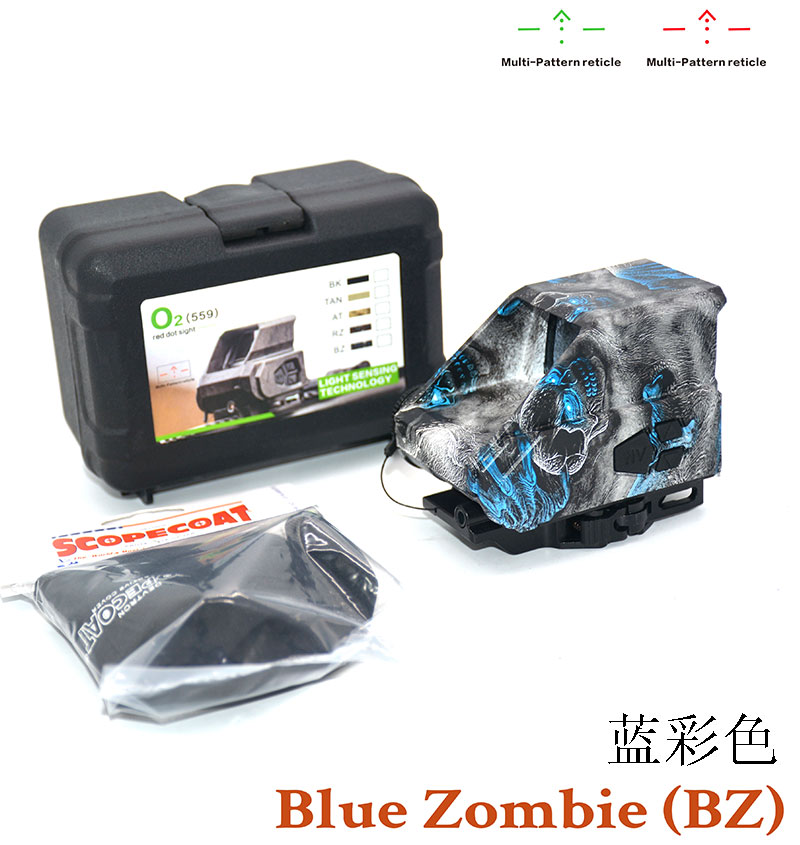 Nuevo cinco colores camuflaje cool colorimétro rojo y verde iluminación 559 holográfico punto rojo m cuasiespejo Specification image