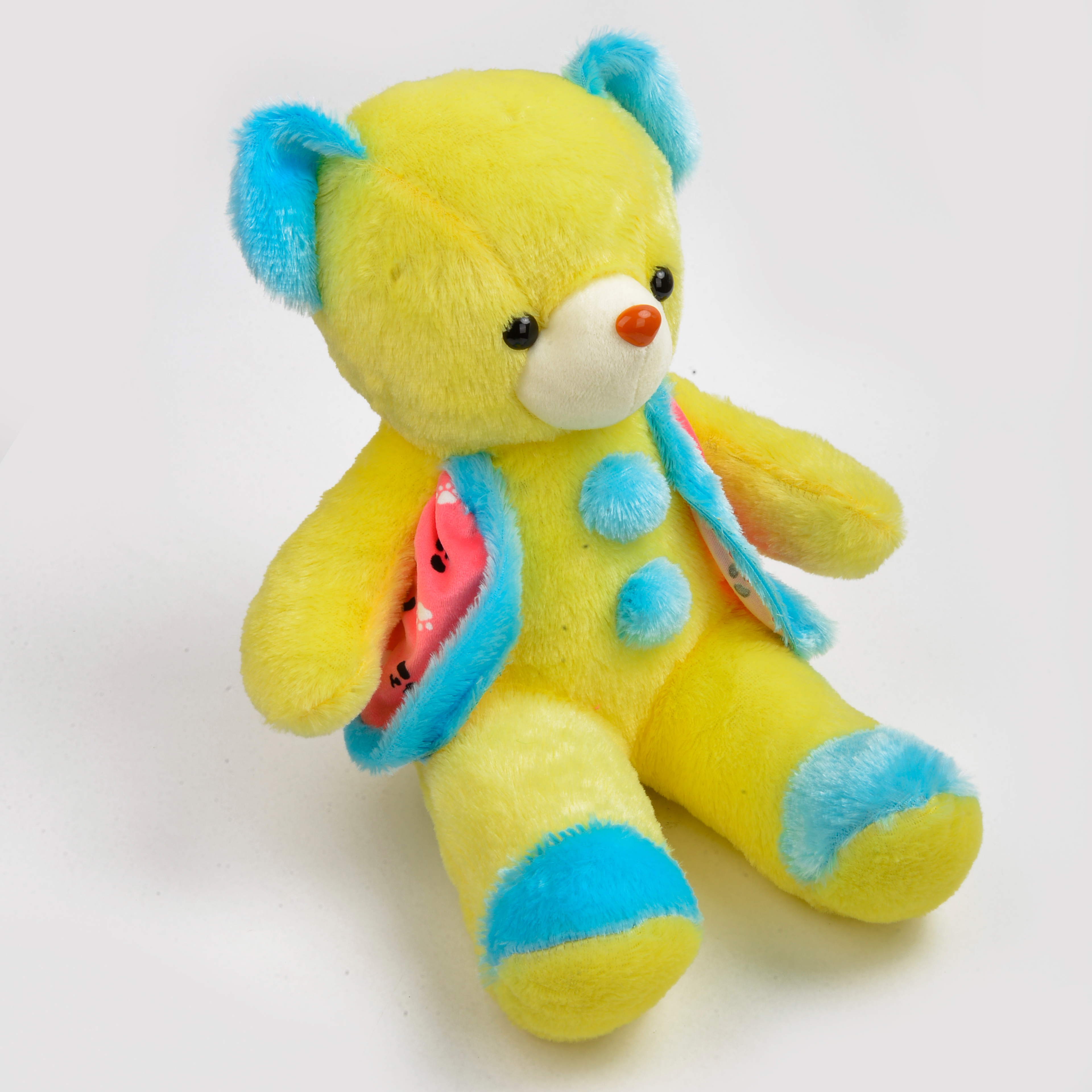 Creative luminous plush toy bear, seven-color luminous cute teddy bear doll manufacturer wholesale festival gifts Item Picture