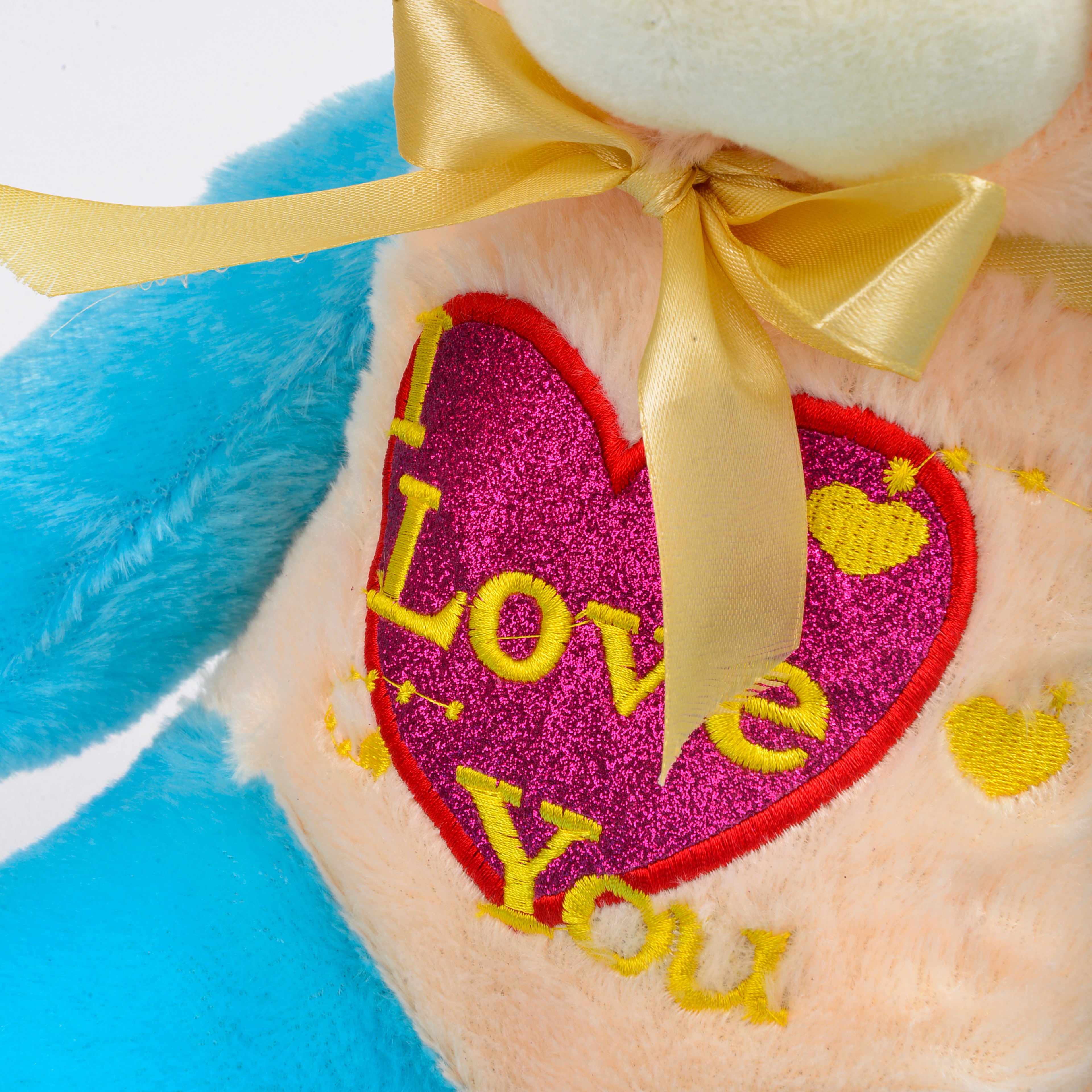 Creativo brillante peluche juguete osito colorido brillante azul muñeca de amor peluche boneco Application Scenario