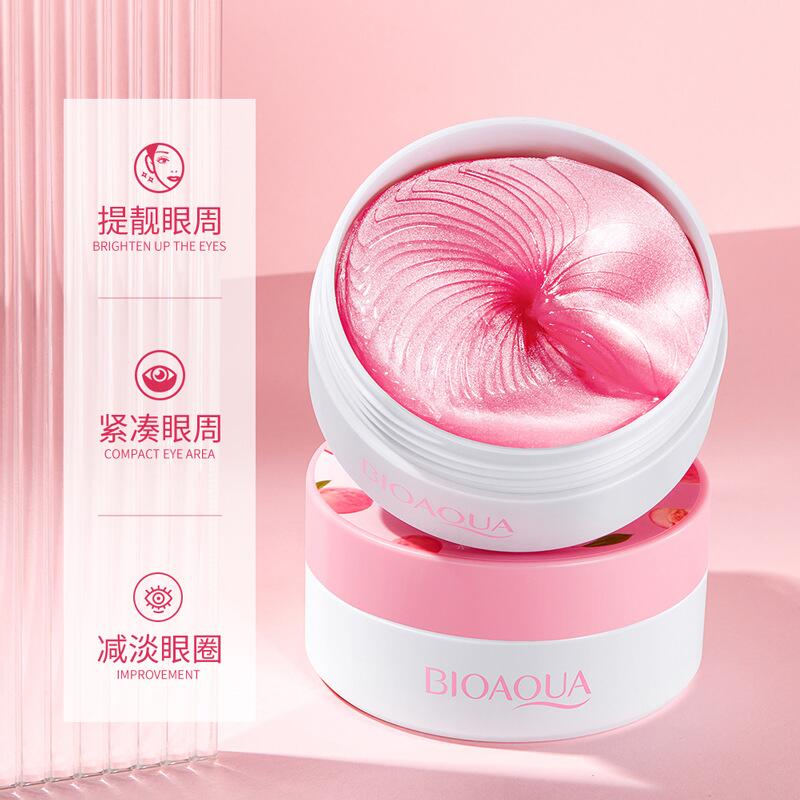 Boquanya Peach Hexapeptide Eye Mask Hydrates, moisturizes and improves the skin around the eyes. Moisturizing Eye Mask Patch Specification image