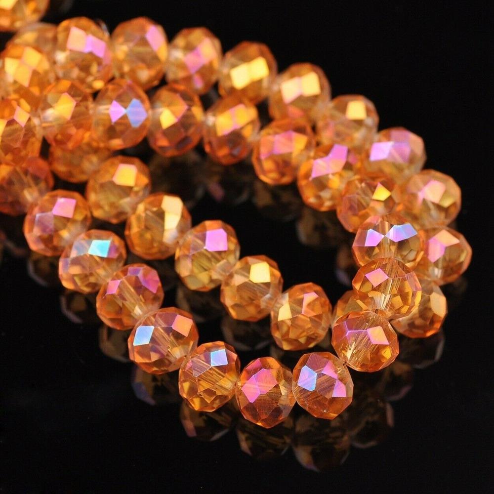 4MM酒渣红七彩幻彩车轮水晶