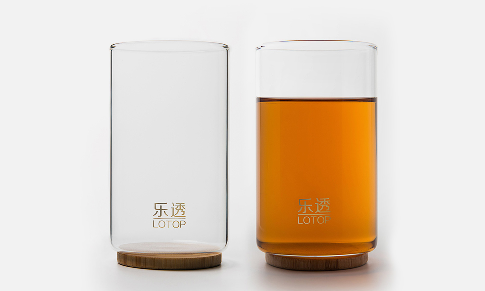 至为家居严选茶盘泡茶杯A-01(玻璃双杯)系列楠竹茶器茶道配件家具套装家居楠竹