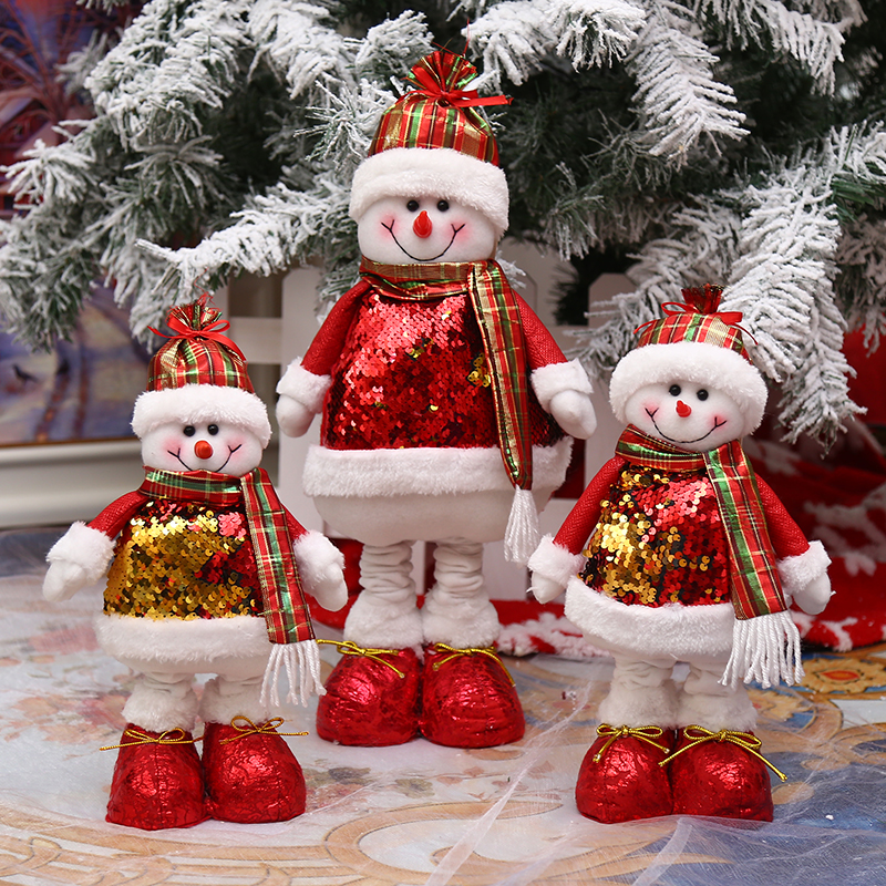 New height-adjustable Christmas dolls, Christmas decorations, extendable leg toys, Christmas gifts, and Christmas ornaments Application Scenario
