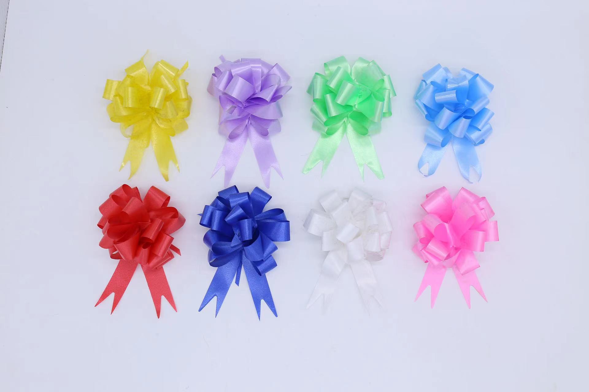 Exquisite hand-pulled flower gift box decorated with bow and ribbon festival gift decoration 22016 Specification image
